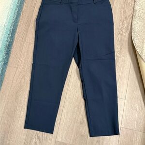 Elegant Navy Cropped Pants